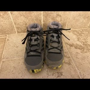 Adidas Kids' Terrex Hyperhiker Hiking Boots, Gray/Green, Size 11.5